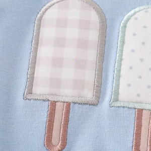 Babyhug 100% Cotton Knit Frill Sleeves Ice Cream Printed Romper - White
