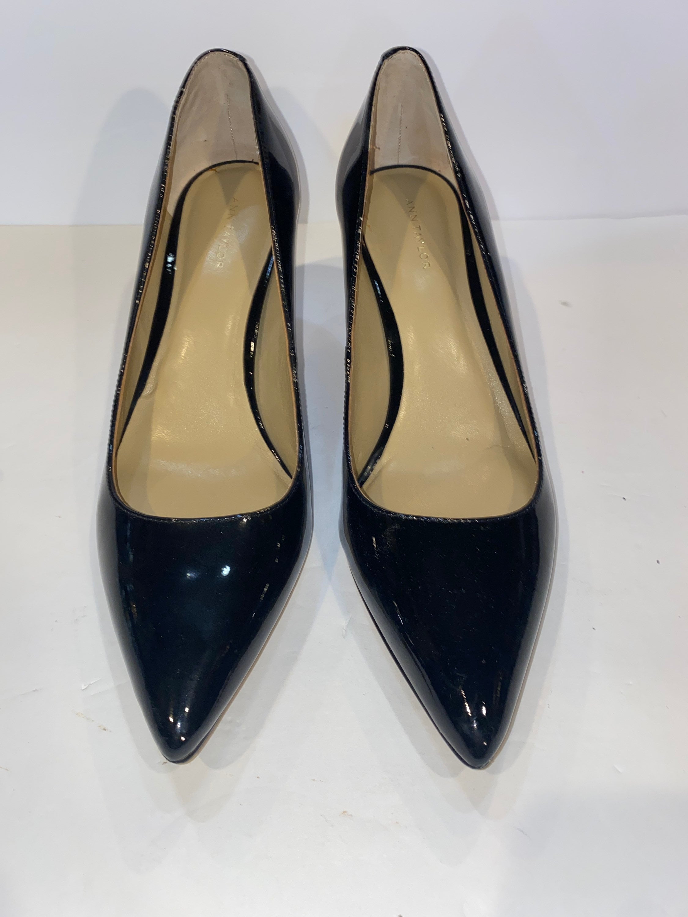 NEW Black Ann Taylor High Heels 6.5 Black Patent Leather - Etsy