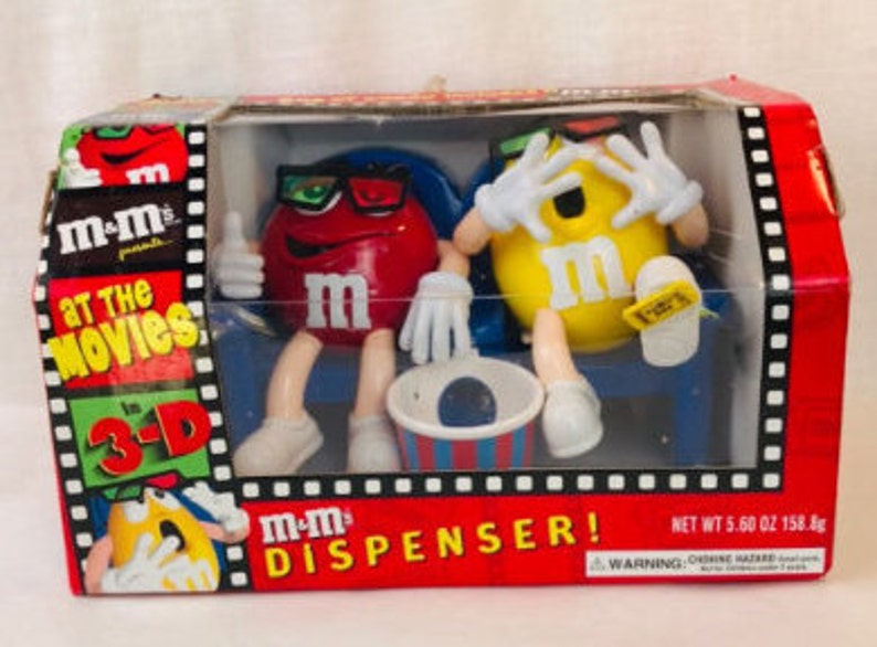 M&M Candy Dispenser At The Movies 3D M and M Candy Dispenser Etsy
