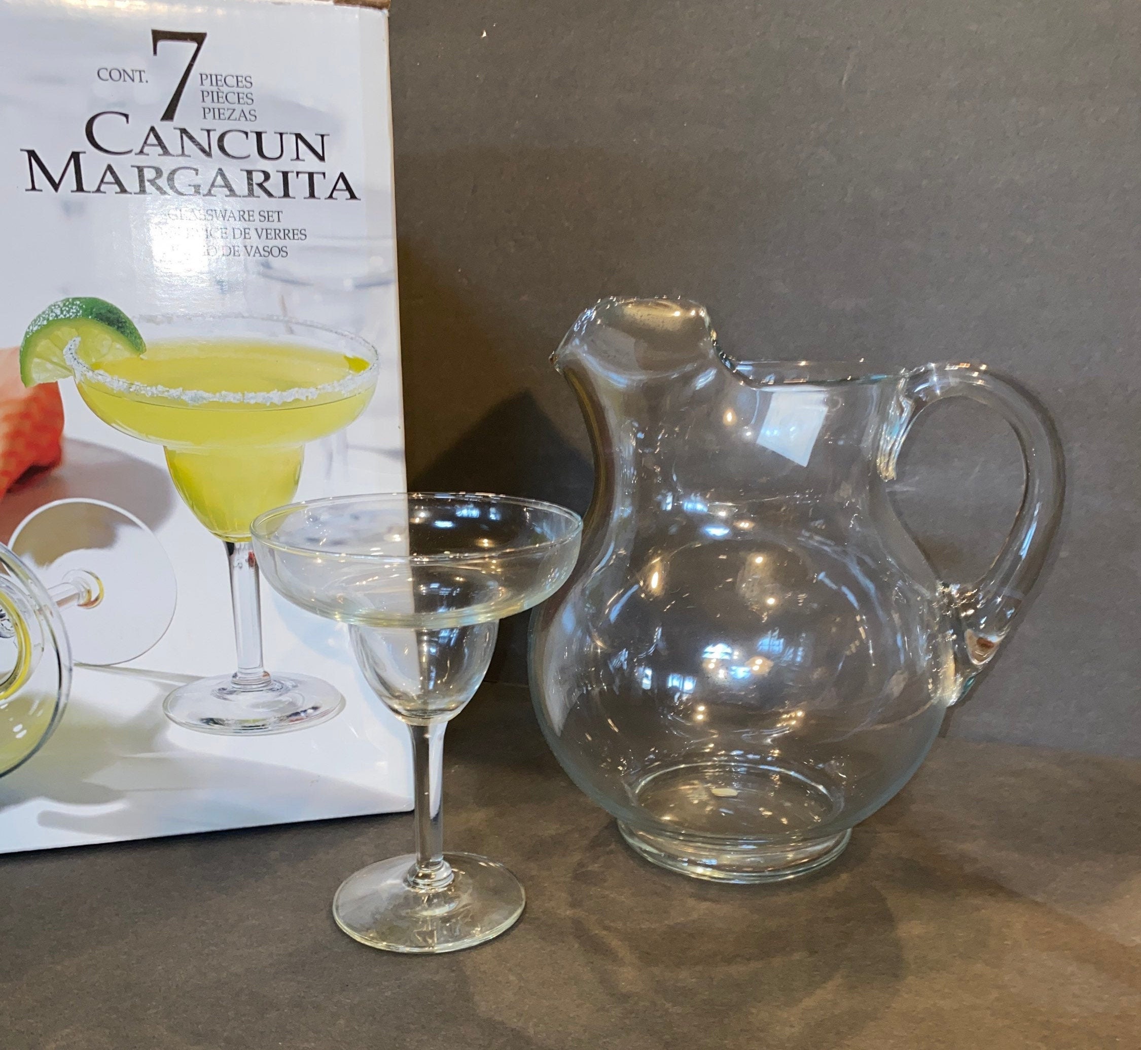 Margarita Glasses & Pitcher NEW 7 Piece Margarita Set 6 Etsy