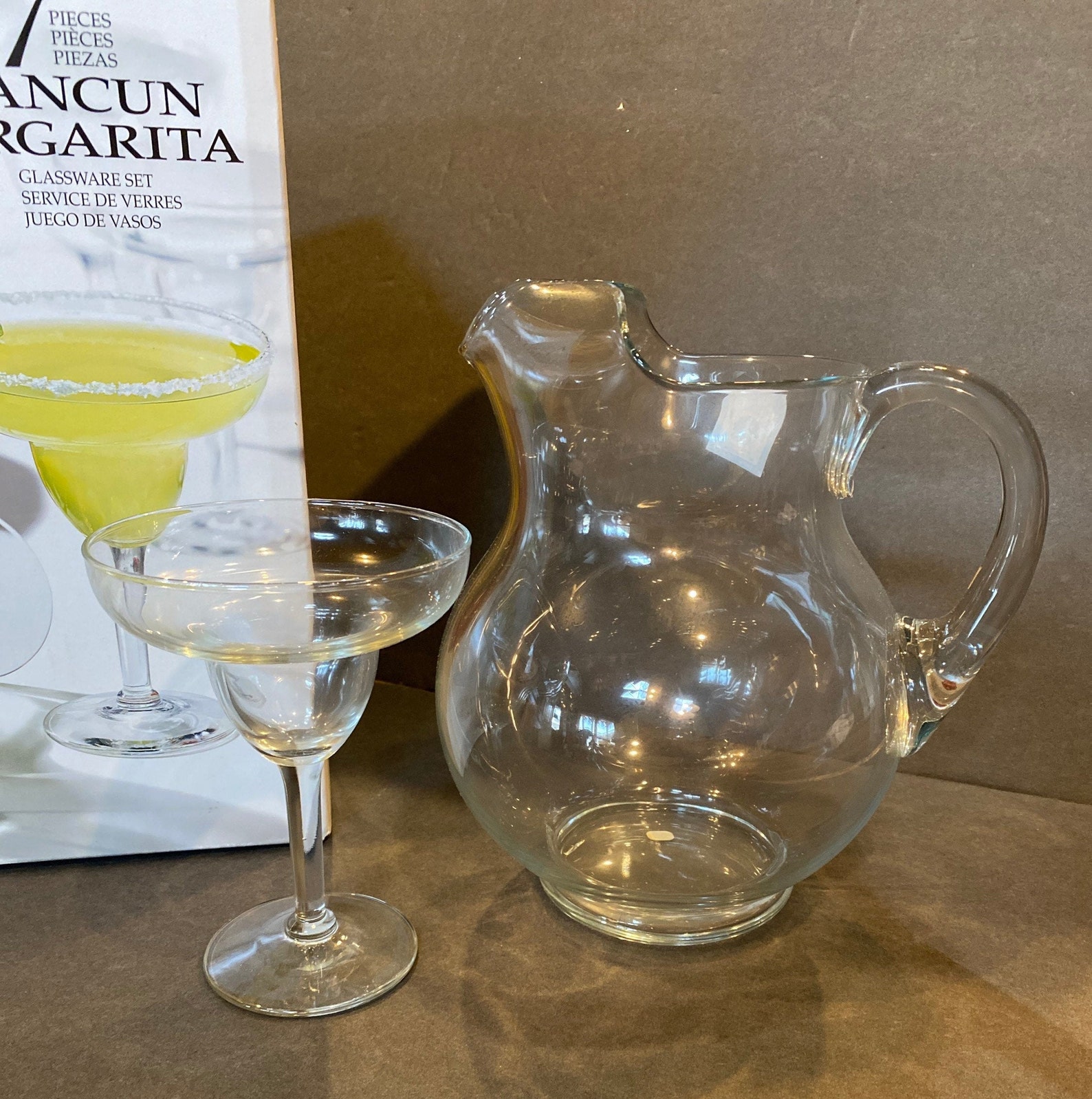 Margarita Glasses & Pitcher NEW 7 Piece Margarita Set 6 Etsy