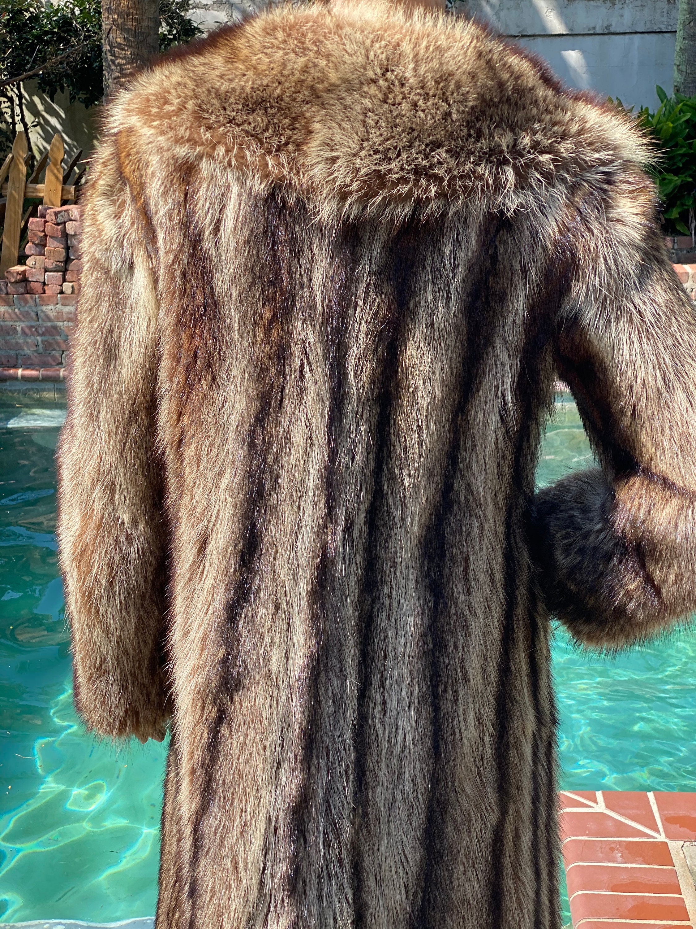 Raccoon Fur Full Length Coat by Revillon This Chic Fur Coat | Etsy
