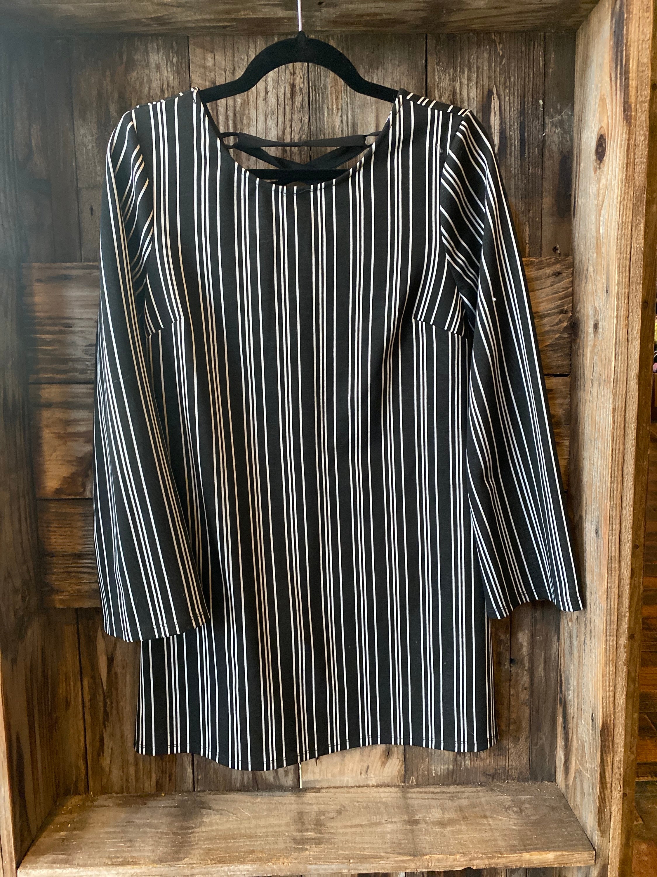 NEW Speechless Dress M Black & White Striped Dress Great Buy | Etsy