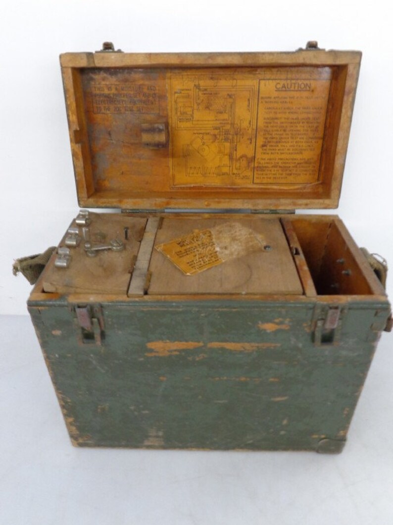 Vintage Military Equipment USATestsetI51 a Cable Etsy