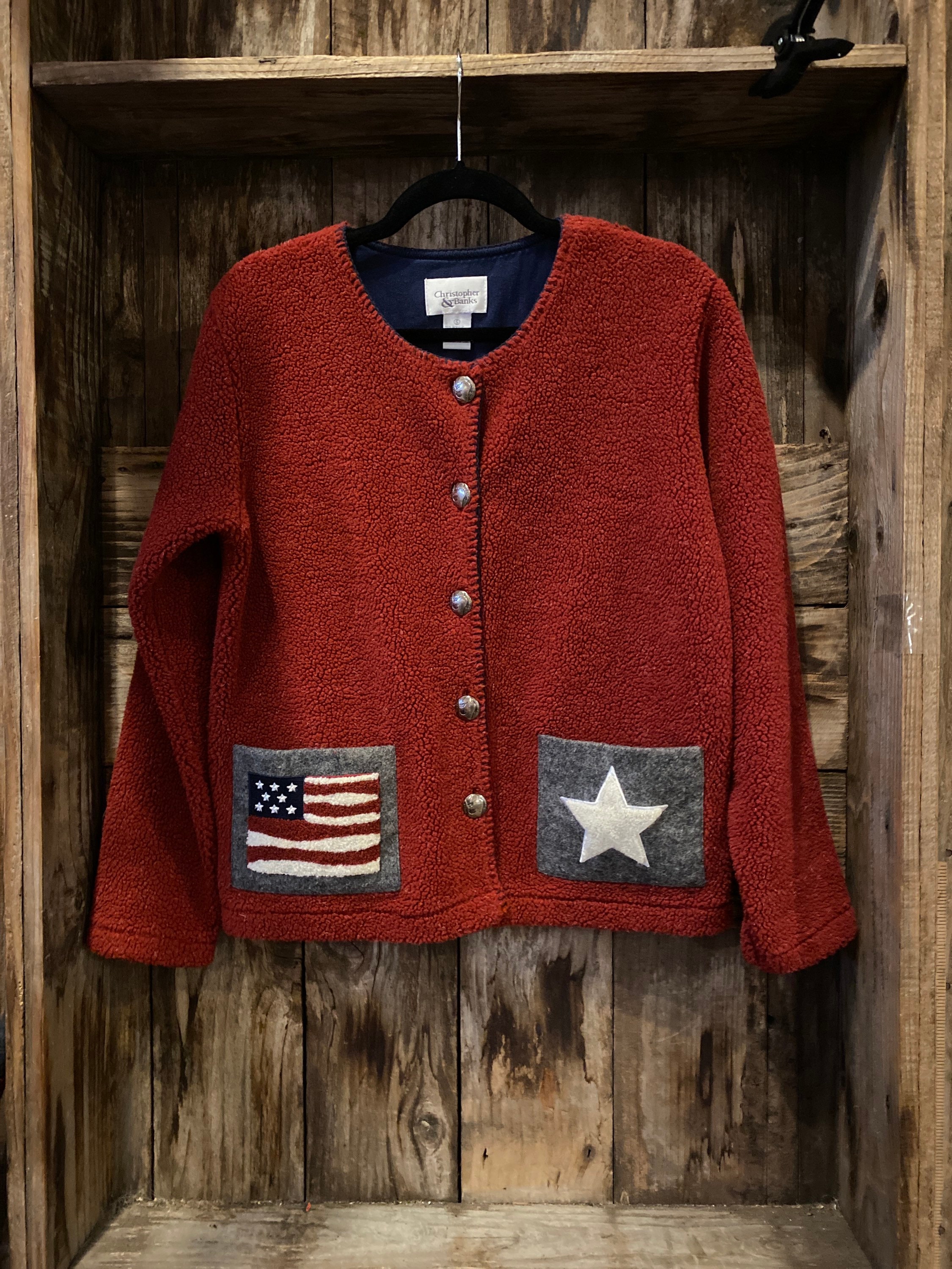 fleece button up cardigan