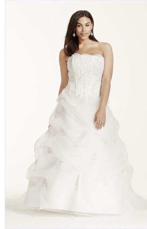 David's bridal deals corset dress