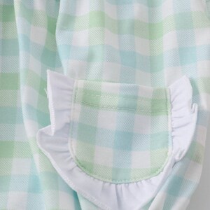 Girls Flower Petal Bib Collar Romper Bubble Peach