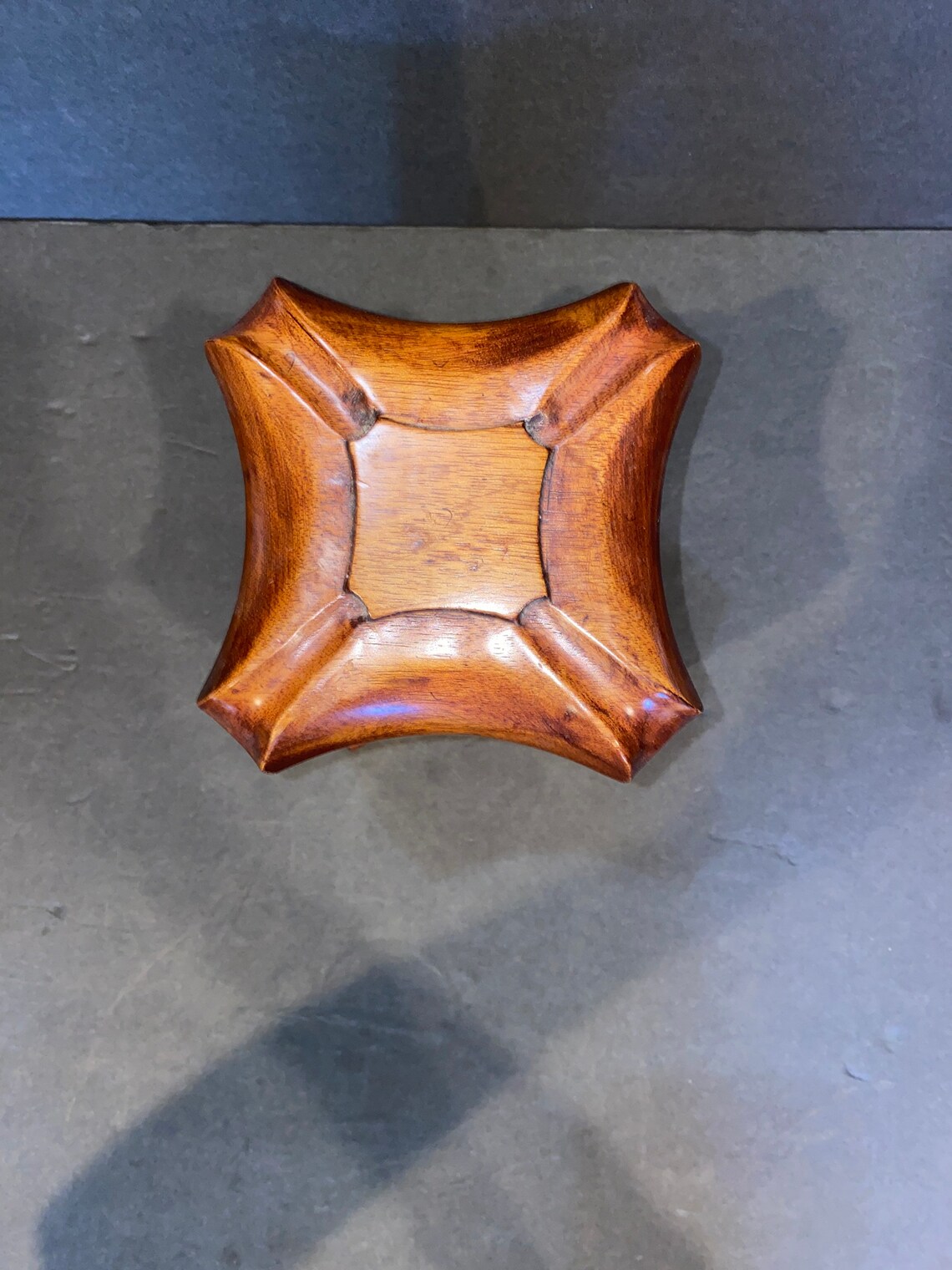 Vintage Bombay Jewelry Box Solid Wood Swivel Jewelry Box Etsy