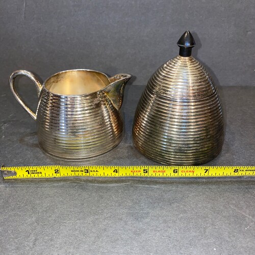 Vintage Silver Teapot Set, BEAUTIFUL 3 Piece Set, Retro Style shops Silver Plated, Textured Finish, Great Condition, Great Gift, Great Buy