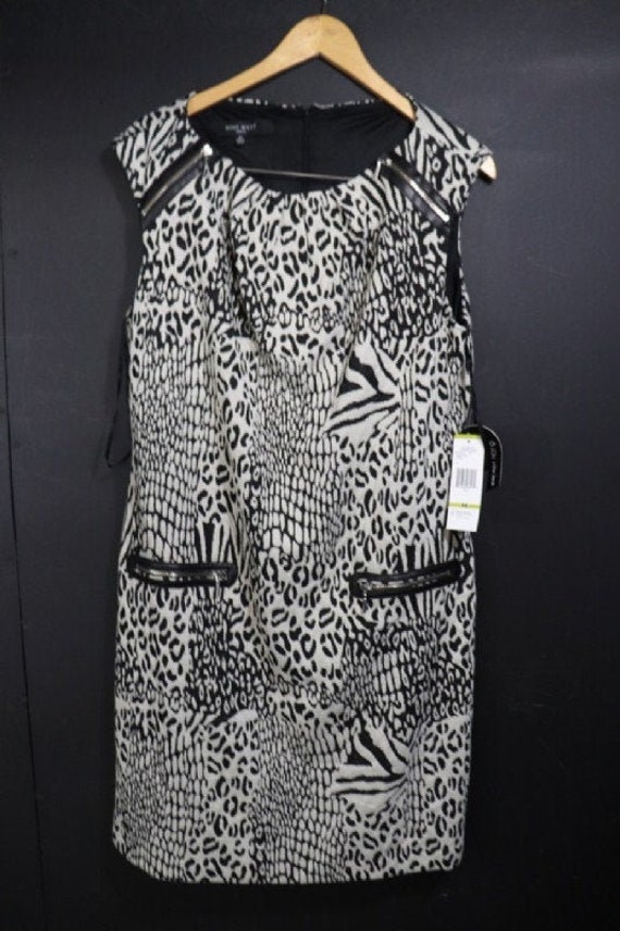 animal print dress size 14