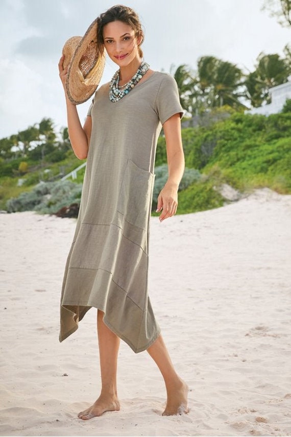 Soft Surroundings Knit T-shirt Dress