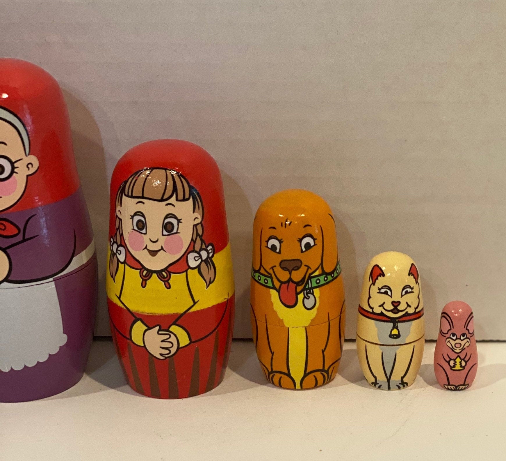 Nesting Dolls Wooden Stackable Handpainted Nesting Dolls Etsy