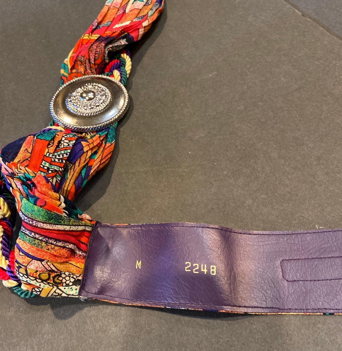 1980s Womens Belt Vintage 1980's Belt With Metal Accent Etsy