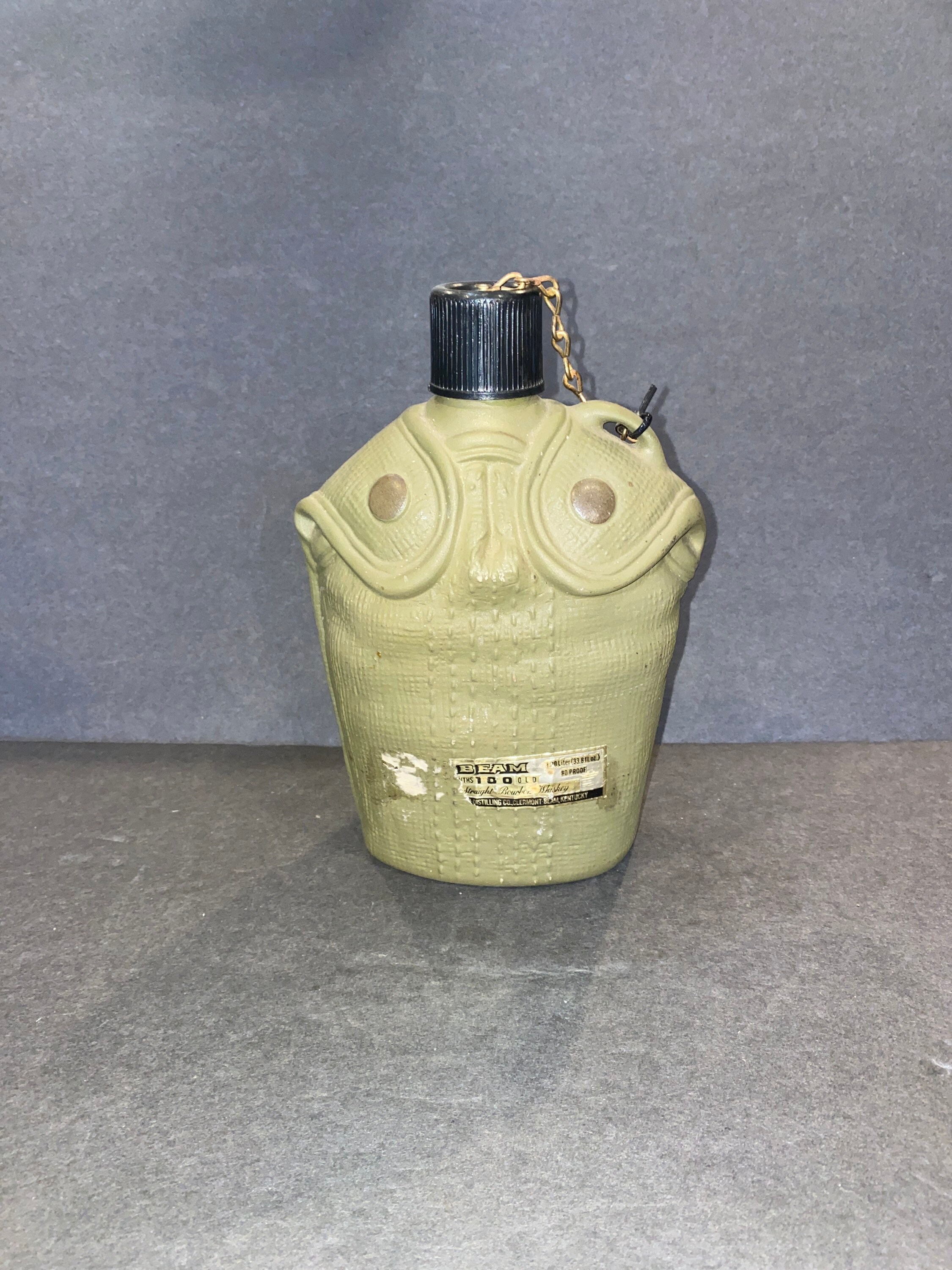 Vintage Jim Beam 1979 Canteen Decanter Collectible US Army Etsy