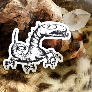 Clint the Alien Vinyl Sticker || Alien Creature Sticker || Monster Alien Sticker