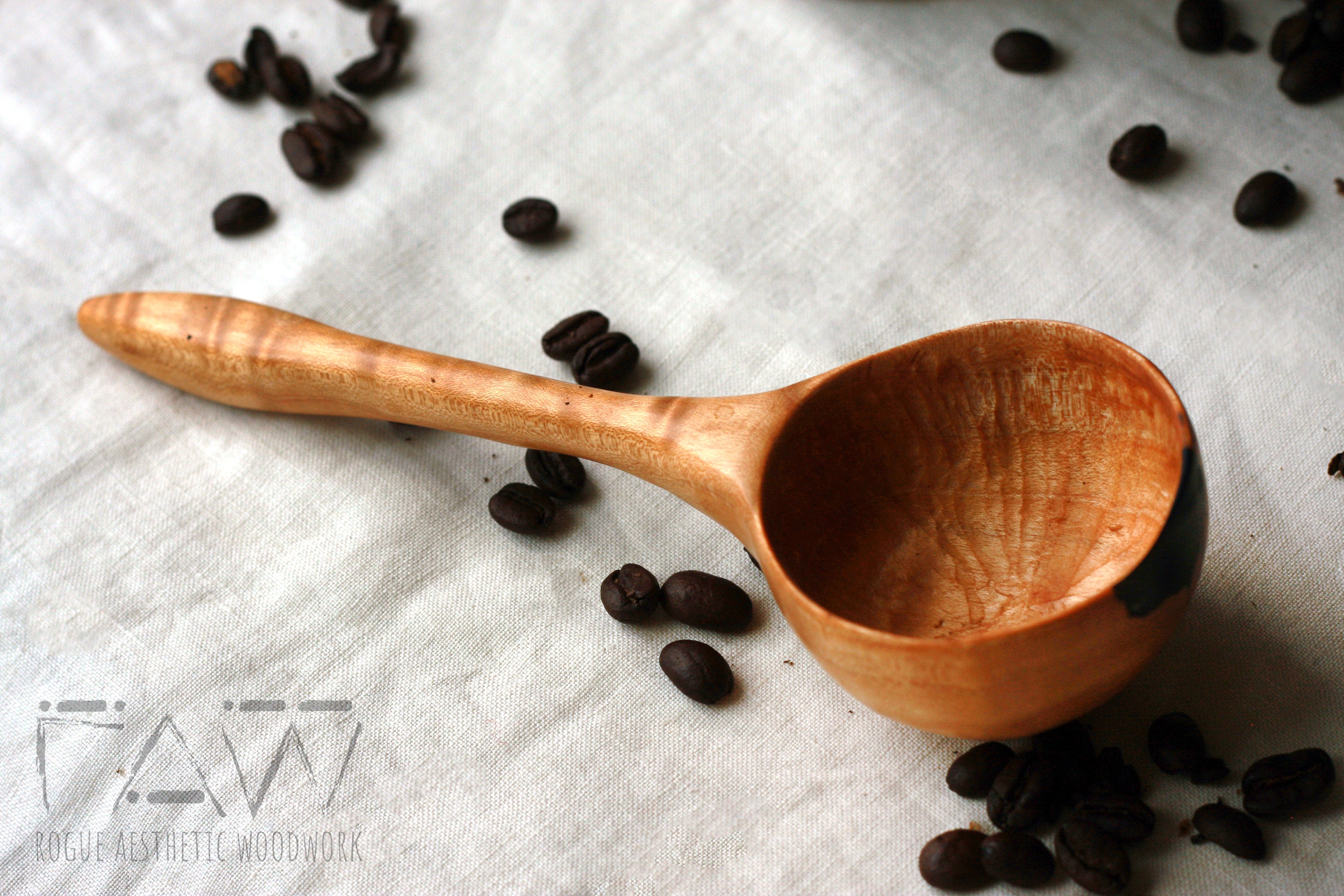 Handmade Maple Wood Coffee Scoop Wooden Coffee Scoop Maple | Etsy