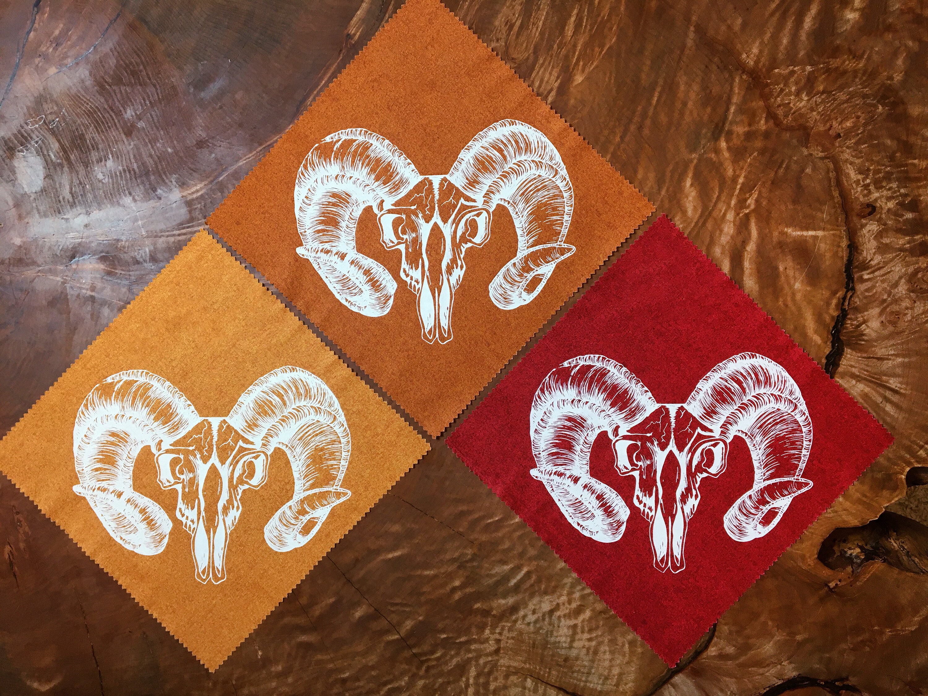 Ram Patch Ram Skull Screen Printed Cotton Patch: Nature Art - Etsy
