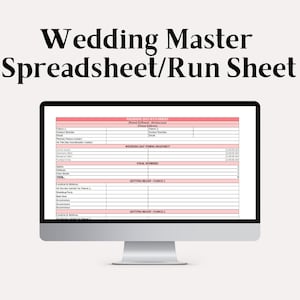 Hochzeit Master Spreadsheet/Run Sheet/Timeline