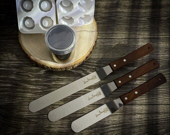 Storm Therapy" Baking Essentials - Cookie Shot Glass Molds - Baking Spatulas Set - Strainer