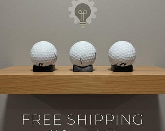 Set van 3 golfbalhouders / standaard / display / plankdisplay - Golfkunst en -decoratie