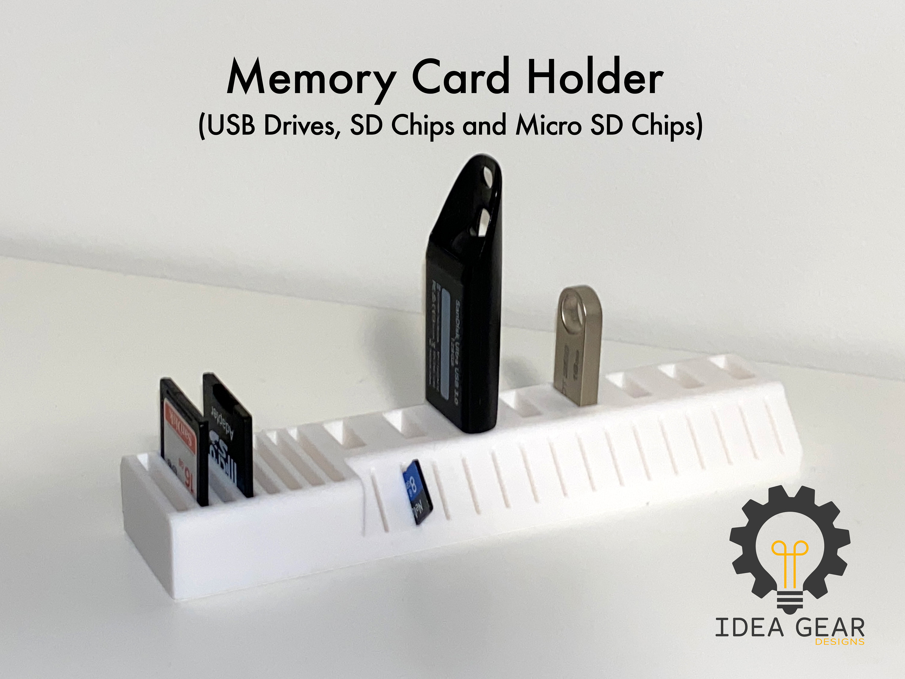 USB Flash Drive SD & Micro SD Card Holder Etsy