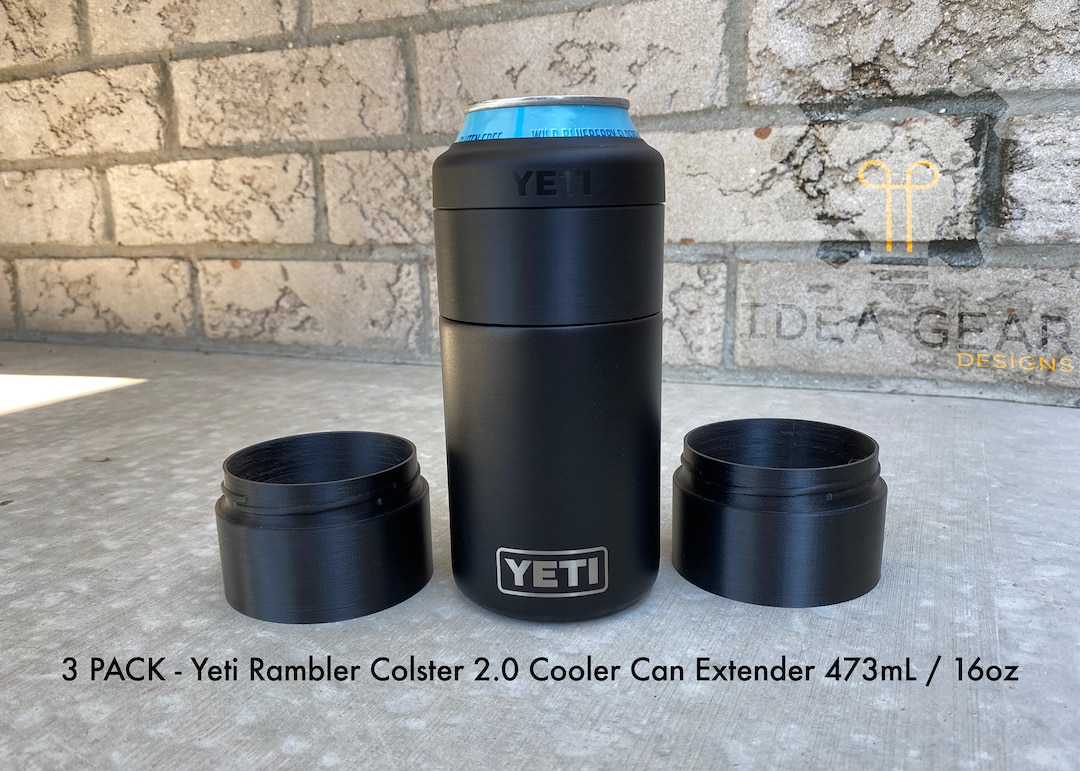 3 Pack Yeti Rambler Colster 2.0 Cooler Can Extender 473ml / 16oz Mix &  Match Colours 