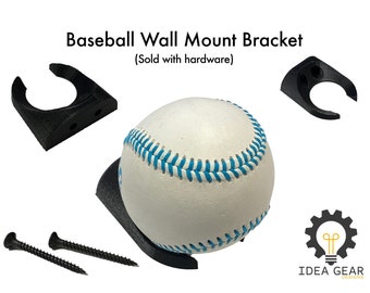 3 Pack - Baseball Wall Mount Bracket - (Hardware Included)