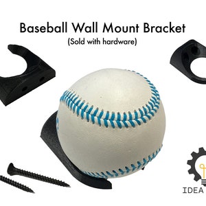 Baseball Wall Mount Bracket - (Hardware Included)