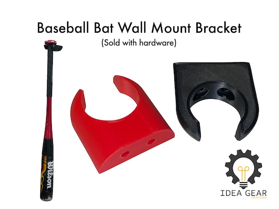 Baseball Bat Wall Mount – Secure Display Bracket with Hardware