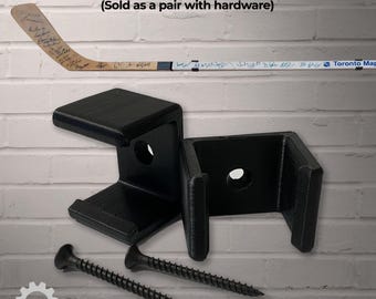Wall Mount Bracket Set for Hockey Sticks – Hardware Included