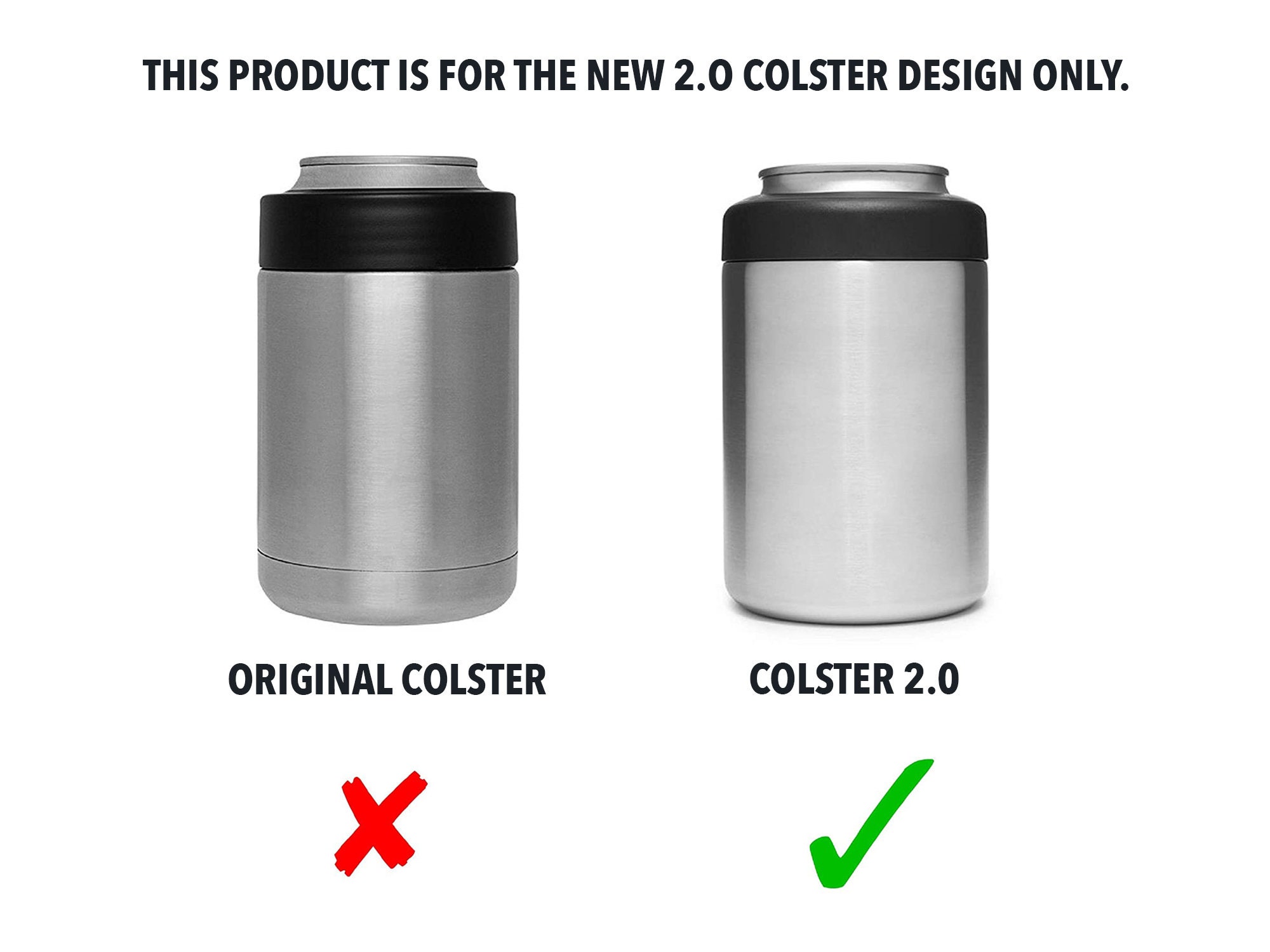 Yeti Rambler Colster 16oz 2.0 Adapter to Fit 355ml / 12oz and 500ml / 16.9oz  Cans Combo Pack 