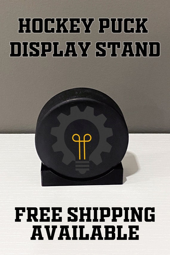 Hockey Puck Wall Display Stand – Holder & Shelf Decor for Signed Pucks