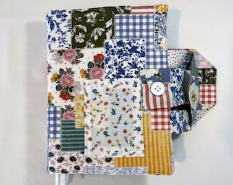 Handmade Quilted Fabric Bible Cover