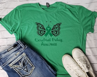 Chirparese-Aufklärungs-T-Shirt, Schmetterlings-Band, DP-Unterstützung