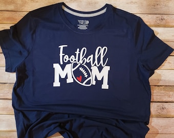 Benutzerdefinierte Fußball Mom Shirt, Spieltag T-Shirt, Sport Mom Geschenk