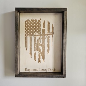 Lineman Home Decor, fathers day gift, Electrical home decor, Personalized Lineman Name Sign, lineman, telephone lineman, electrical lineman