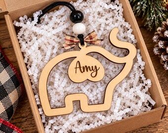 Elephant Ornament Gift, Sisterhood Story Card, Personalized Sister Gift