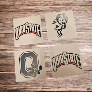 Ohio State Coasters, Housewarming Gift, Ceramic Coaster, Ohio Decor, Ohio Keepsake, Ohio Home Gift, Home Coasters, ohio state buckeyes