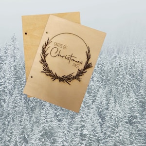 Porte-cartes de Noël personnalisé, Cartes souvenir, Rangement pour cartes, Livre de souvenirs de Noël personnalisé, Support de carte personnalisé, Livre de cartes de Noël