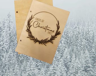 Personalized Christmas Card Holder, Cards Keepsake, Card Storage, Custom Christmas Memory Book, Custom Card Keeper, Christmas Cards Book