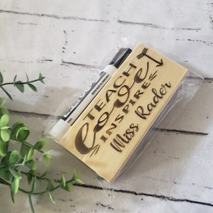 Personalized whiteboard eraser, chalkboard eraser with expo marker Teacher Gift, Teacher appreciation gift, Christmas teacher gifts