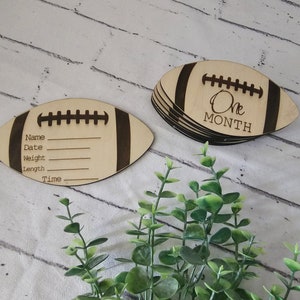 Marqueurs d'étapes mensuelles pour bébé, jalons mensuels en bois, accessoire photo pour bébé, sports, bonjour le football mondial, jalon mensuel, amateur de football