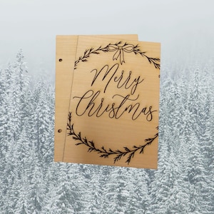 Porte-cartes de Noël personnalisé, Cartes souvenir, Rangement pour cartes, Livre de souvenirs de Noël personnalisé, Support de carte personnalisé, Livre de cartes de Noël