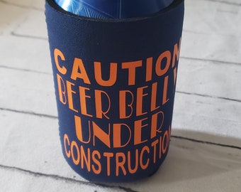 Personalized Insulated Can cooler, beverage sleeve, Can Cooler for him, Neoprene Beer Coolers, Wedding Favors, beer hugger, girl trip, 12 oz