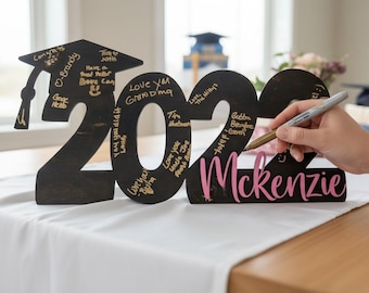 Personalized Graduation Guestbook Sign, Class of 2026, Party Decor, senior party keepsake, senior photo prop, 2026 graduation party decor