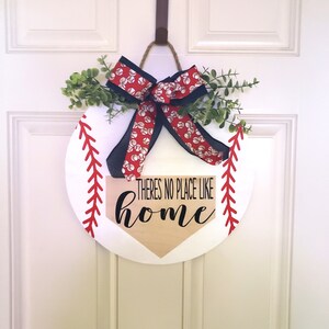 Baseball Door Hanger, Wooden Door Hanger for Baseball, Front Door wreath, front door decor, baseball door wreath, Door hanger, baseball fan