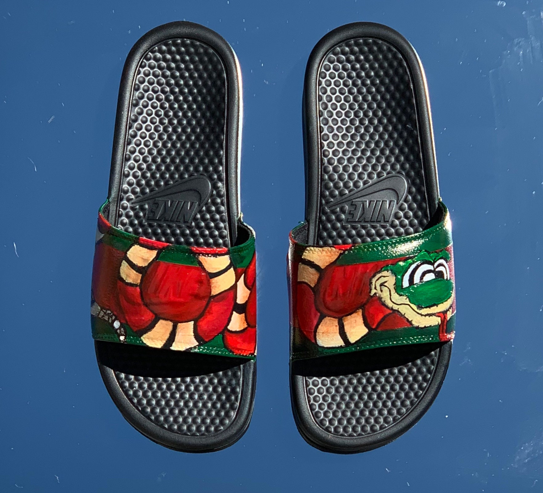 Snake Gucci Nike Slides Inspired by 