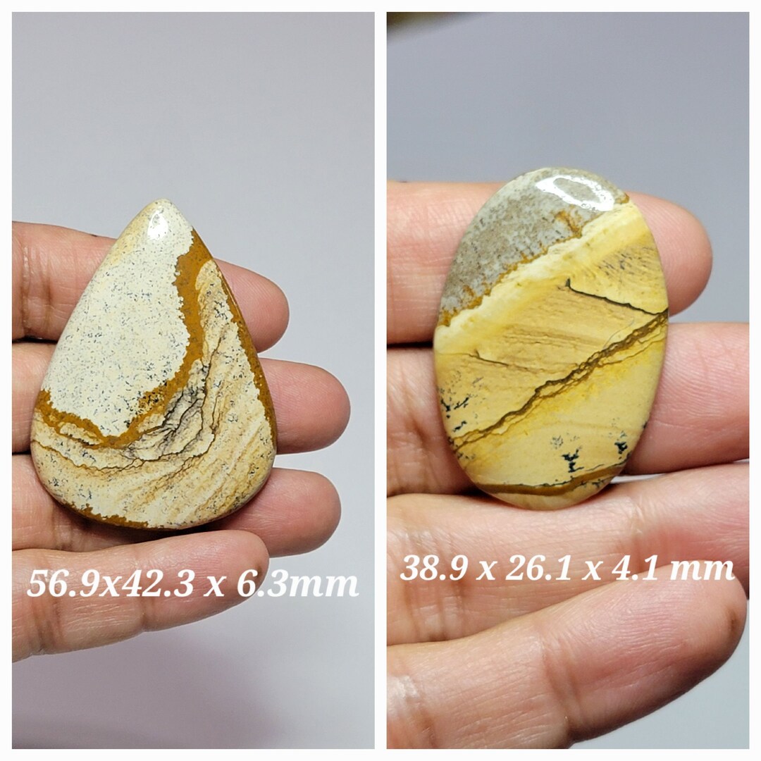 Picture Jasper Gemstone, Large Picture Jasper Cabochons, Super Big