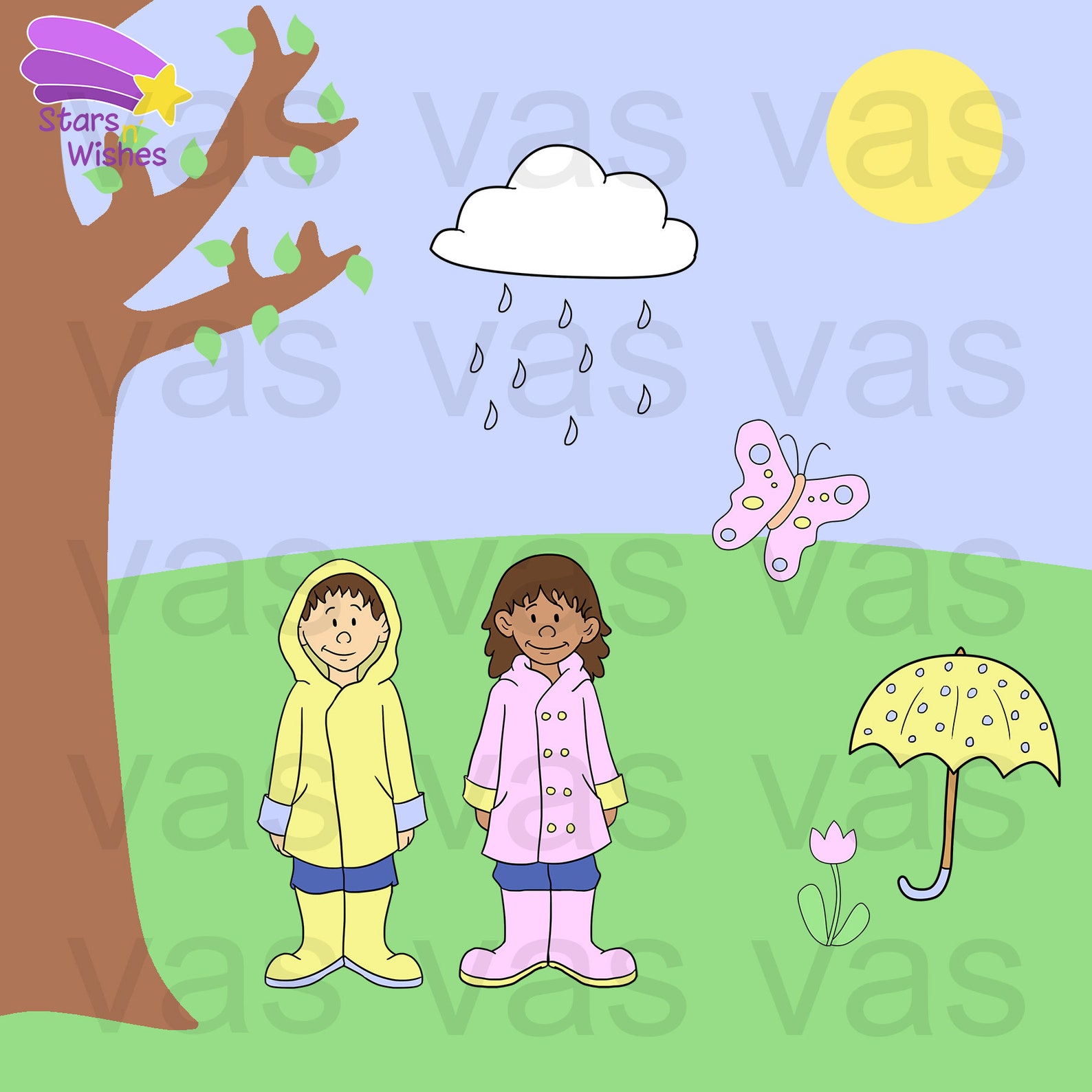 Season Clip Art, Season Clipart, Spring Clipart, Summer Clipart, Fall ...