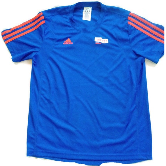 blue and orange adidas t shirt